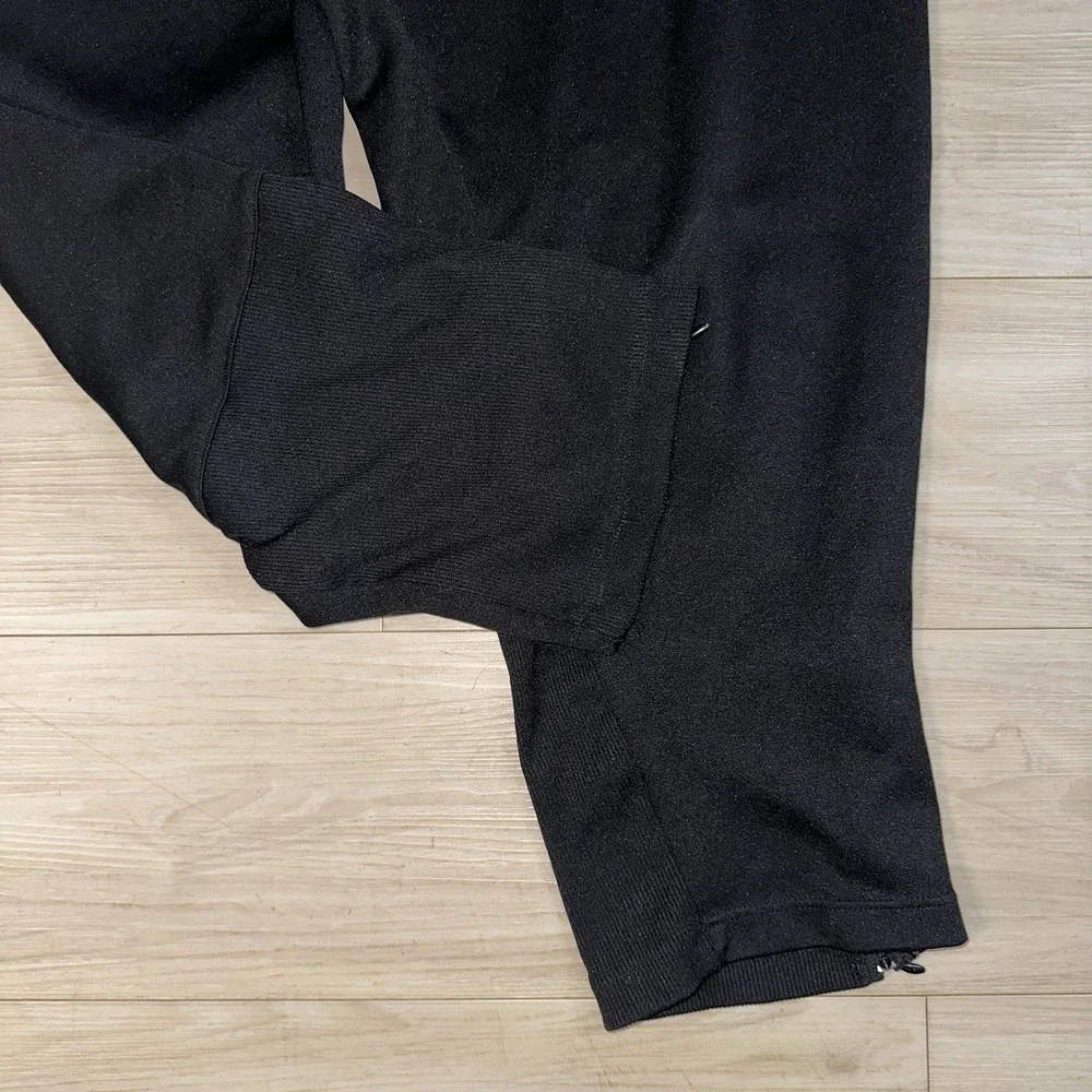 VTG Adidas Pants Mens XL Windbreaker Track Pants Black Striped Drawstring‎ Y2K